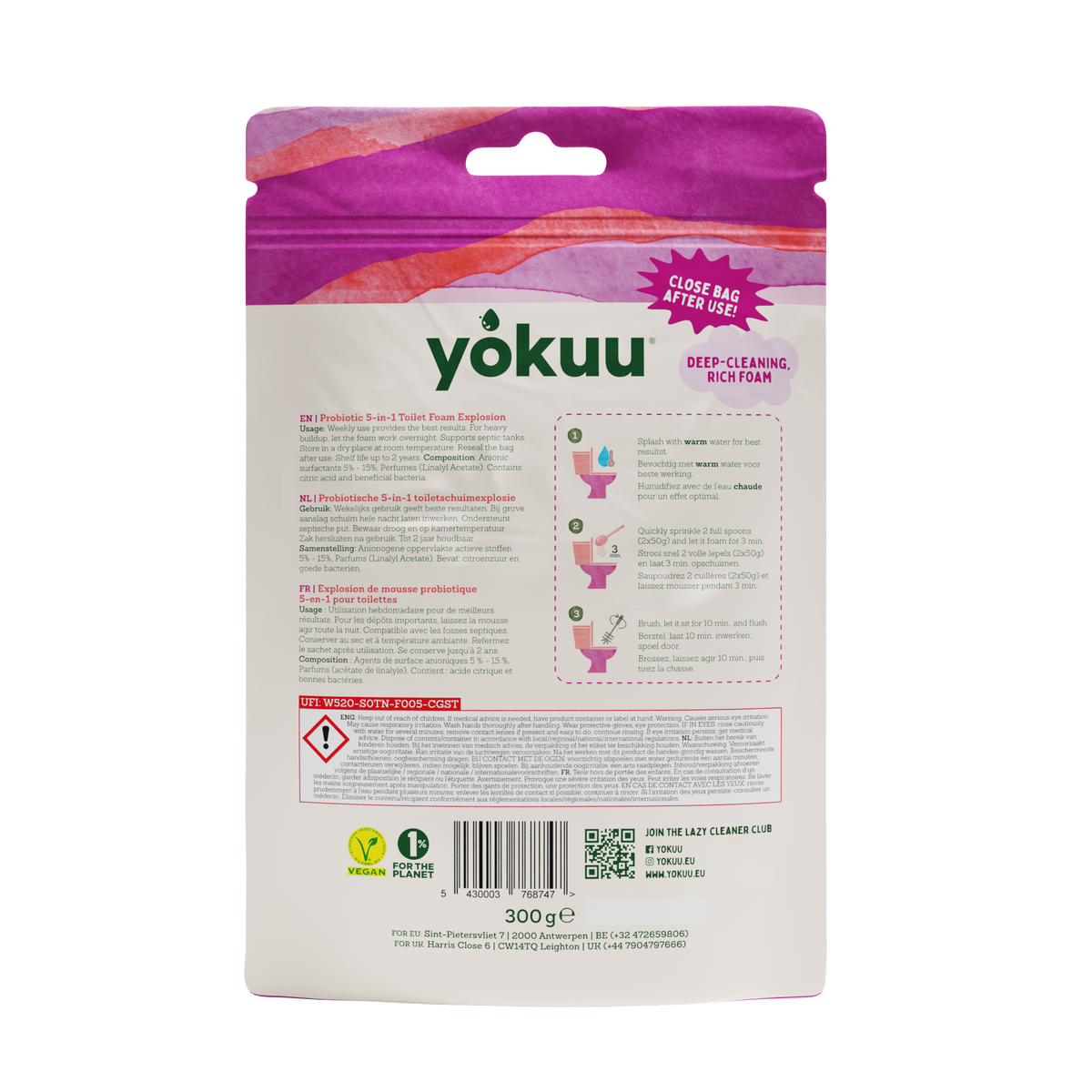 YOKUU Toilet Foam Explosion 300 g back